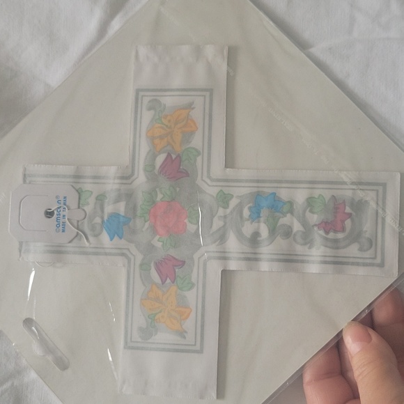 ✨️💲3️⃣ ✨️ New Religious Scroll Cross Printed Garland Hanging Decor Confirmation - Picture 4 of 7